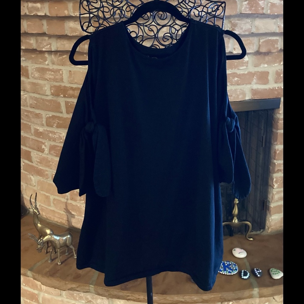 DG2 by Diane Gilman Cold Shoulder Tie Knot Sleeves